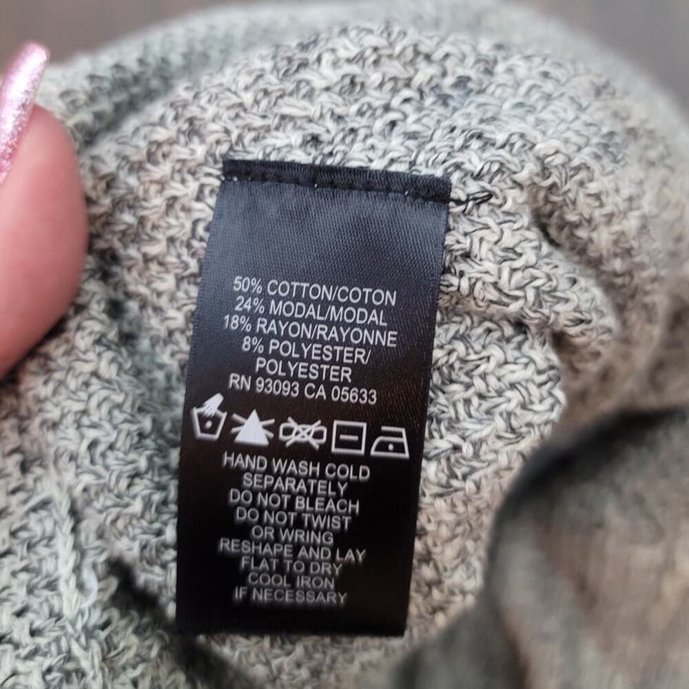 NIC & ZOE Mini Skirt Gray Knit Boho Size Small - Picture 4 of 4